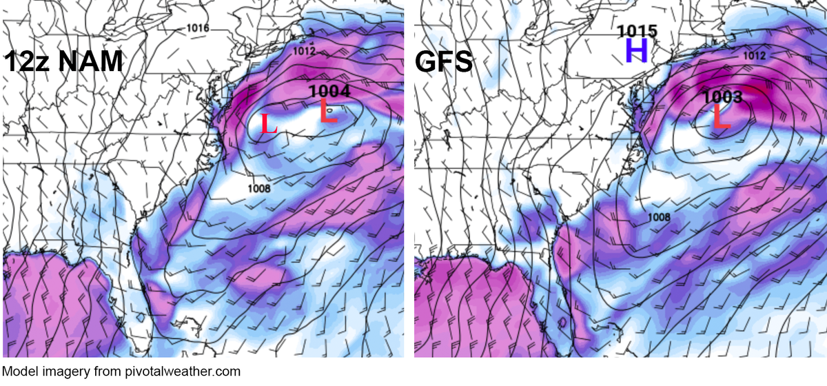 12z NAM and GFS models