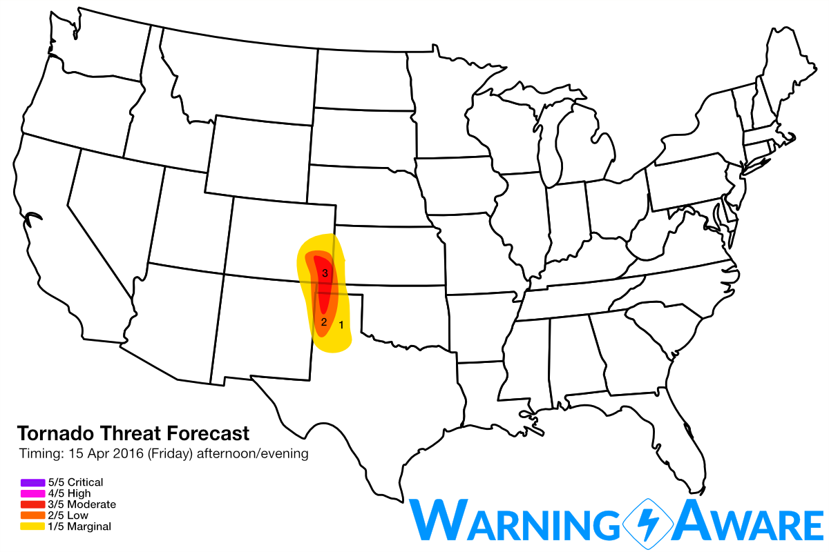 Tornado Threat Forecast 4/15